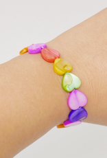Ellison & Young Shelly Heart Stretch Bracelet - Multi