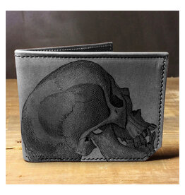 Printmaker Leather Wallet - Skull