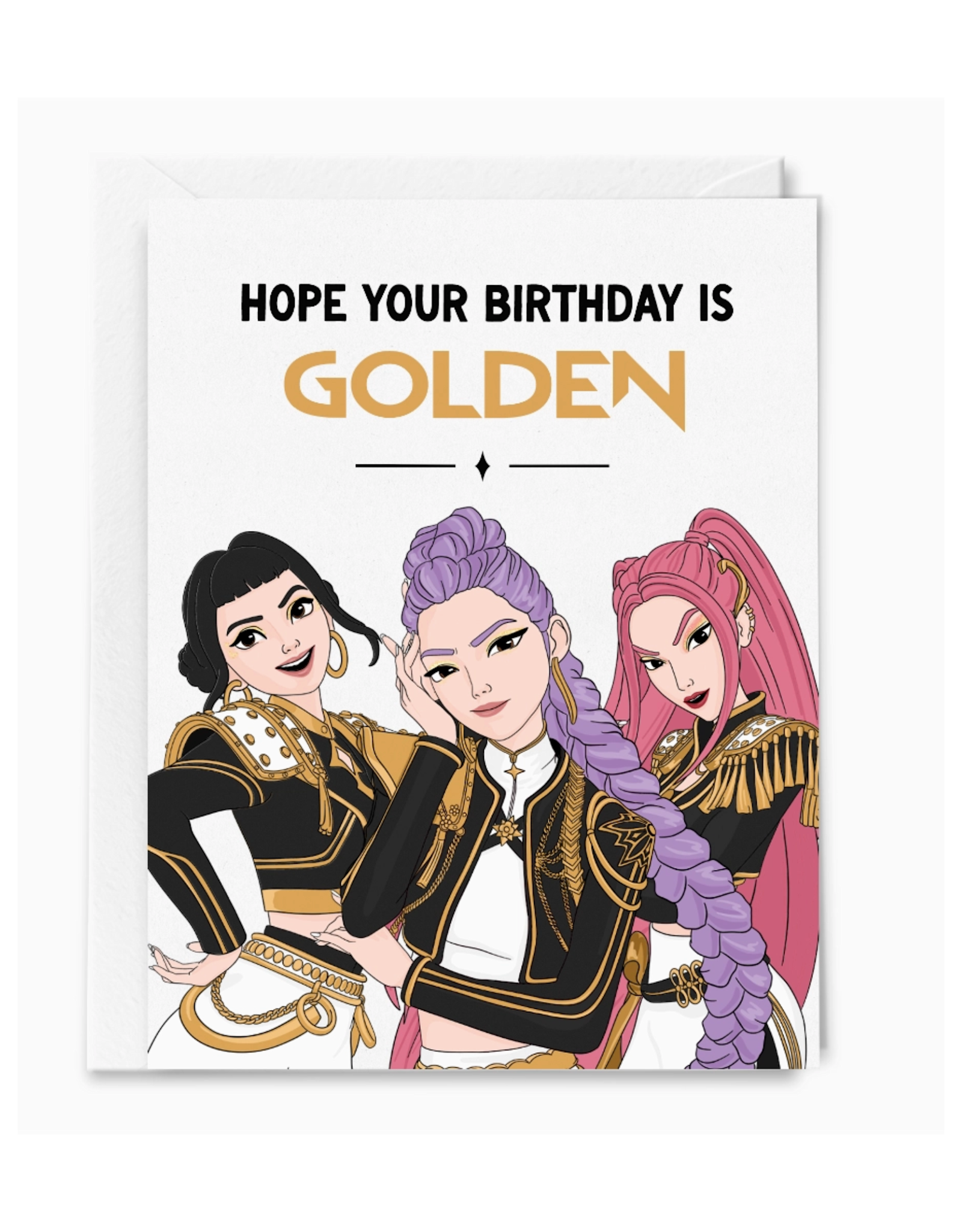 Hope Your Birthday is Golden K-Pop Greeting Card