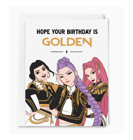 Hope Your Birthday is Golden K-Pop Greeting Card