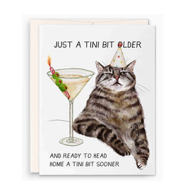 Tini Bit Older Cat Greeting Card