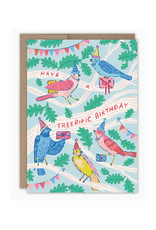 Songbirds Have A Tree-Rific Birthday Greeting Card