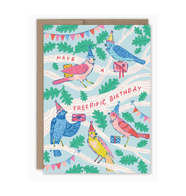 Songbirds Have A Tree-Rific Birthday Greeting Card