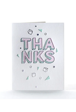 Cubic Thanks Greeting Card