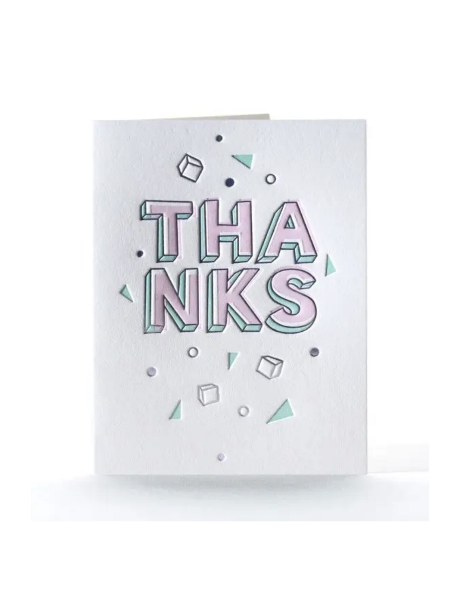 Cubic Thanks Greeting Card