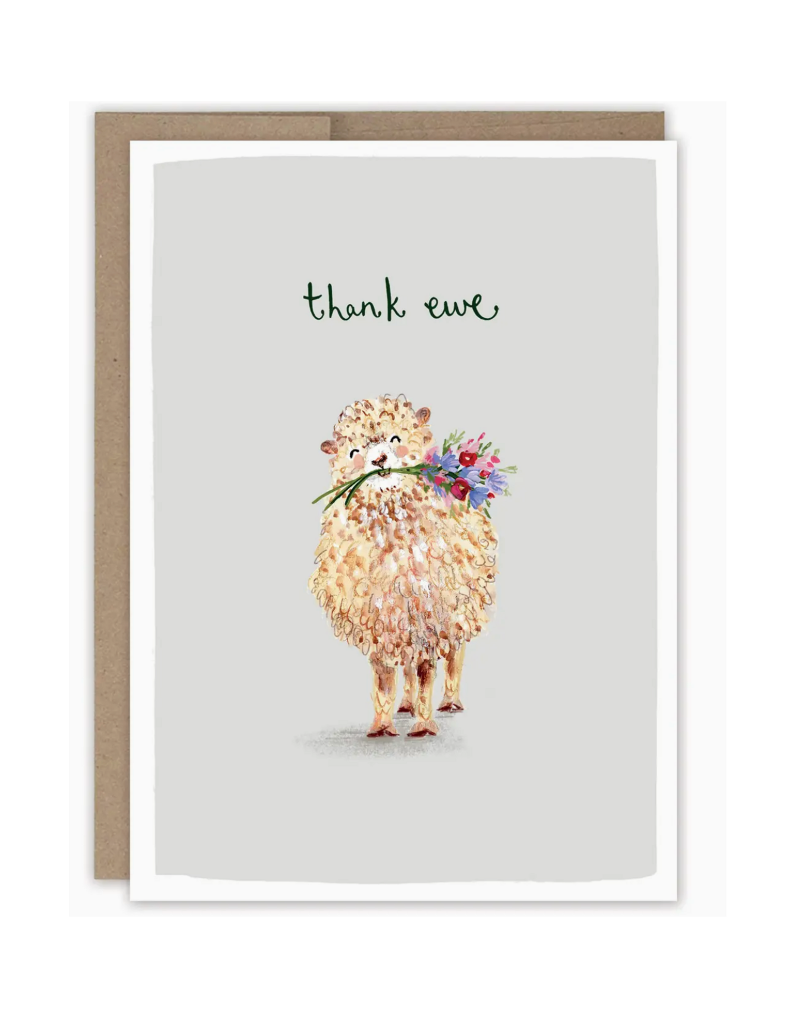 Thank Ewe Greeting Card