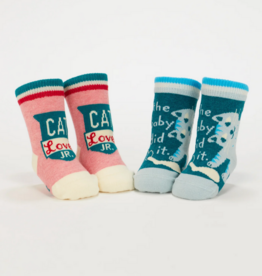 Cat Lover / Baby Did It Baby Socks Set