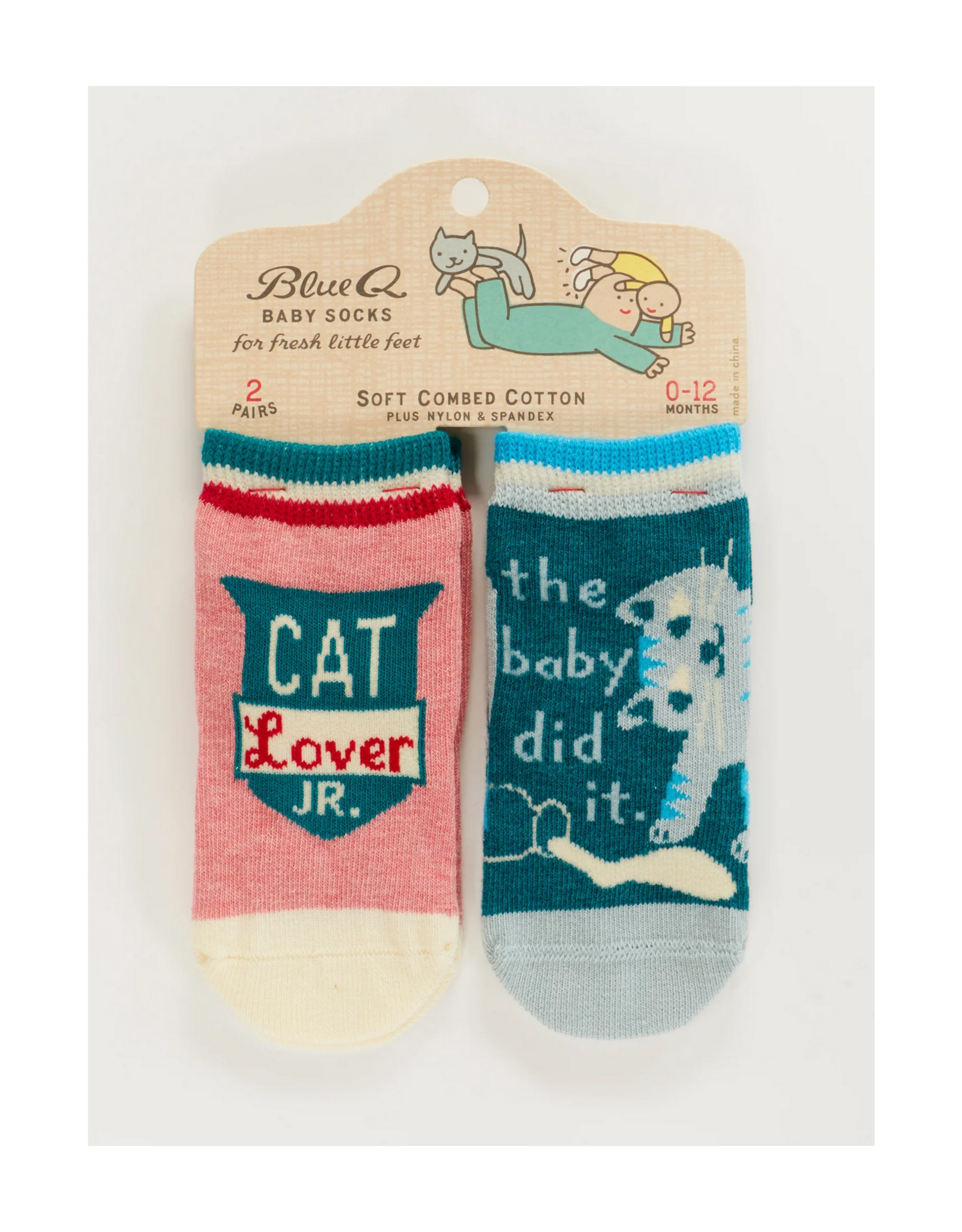 Cat Lover / Baby Did It Baby Socks Set