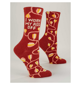 I Work My Ass Off Women's Crew Socks