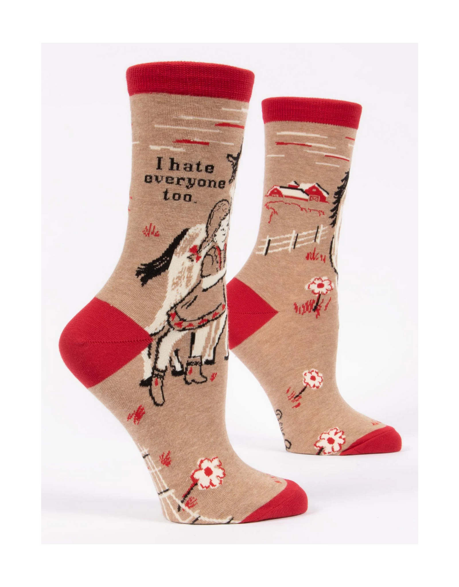 I Hate Everyone Too Women's Crew Socks