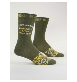 Frequently Childlike, Often Immature Men's Crew Socks