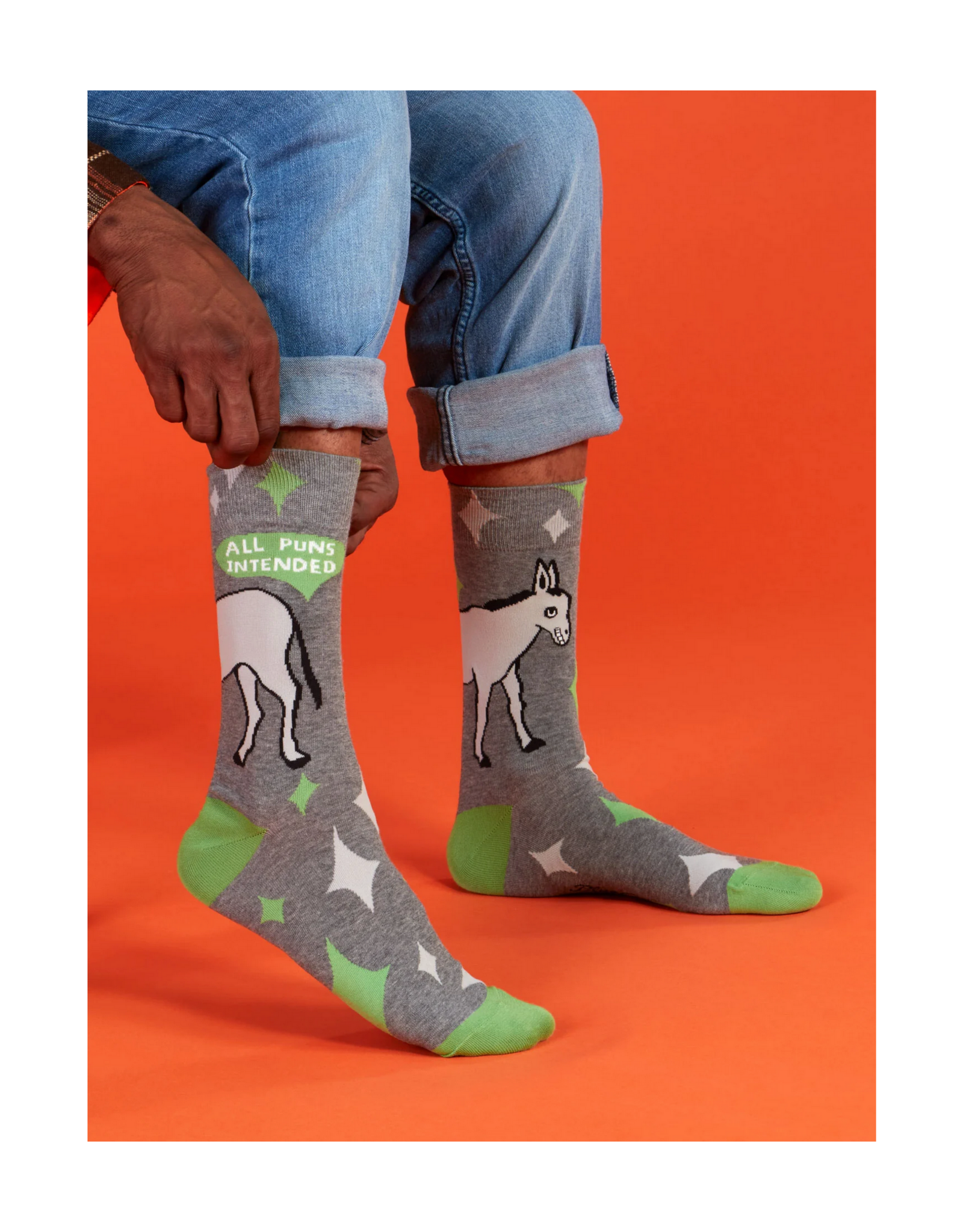 All Puns Intended Men's Crew Socks