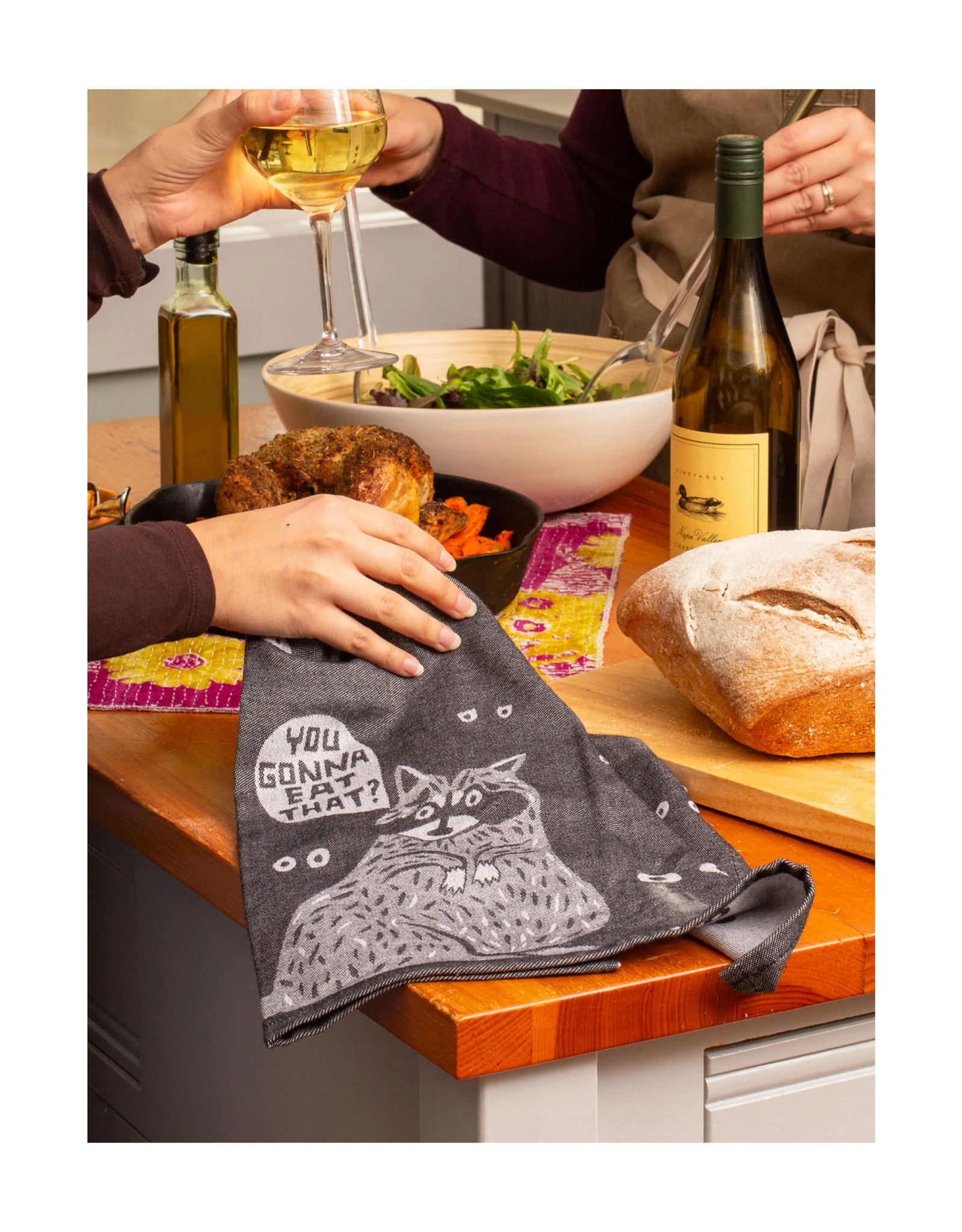 You Gonna Eat That Raccoon Dish Towel