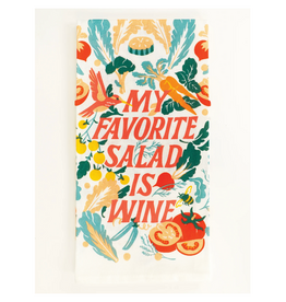 My Favorite Salad is Wine Dish Towel