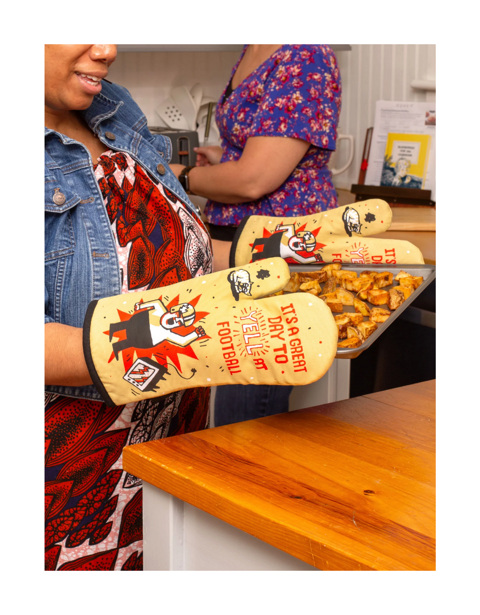 Great Day to Yell at Football Oven Mitt