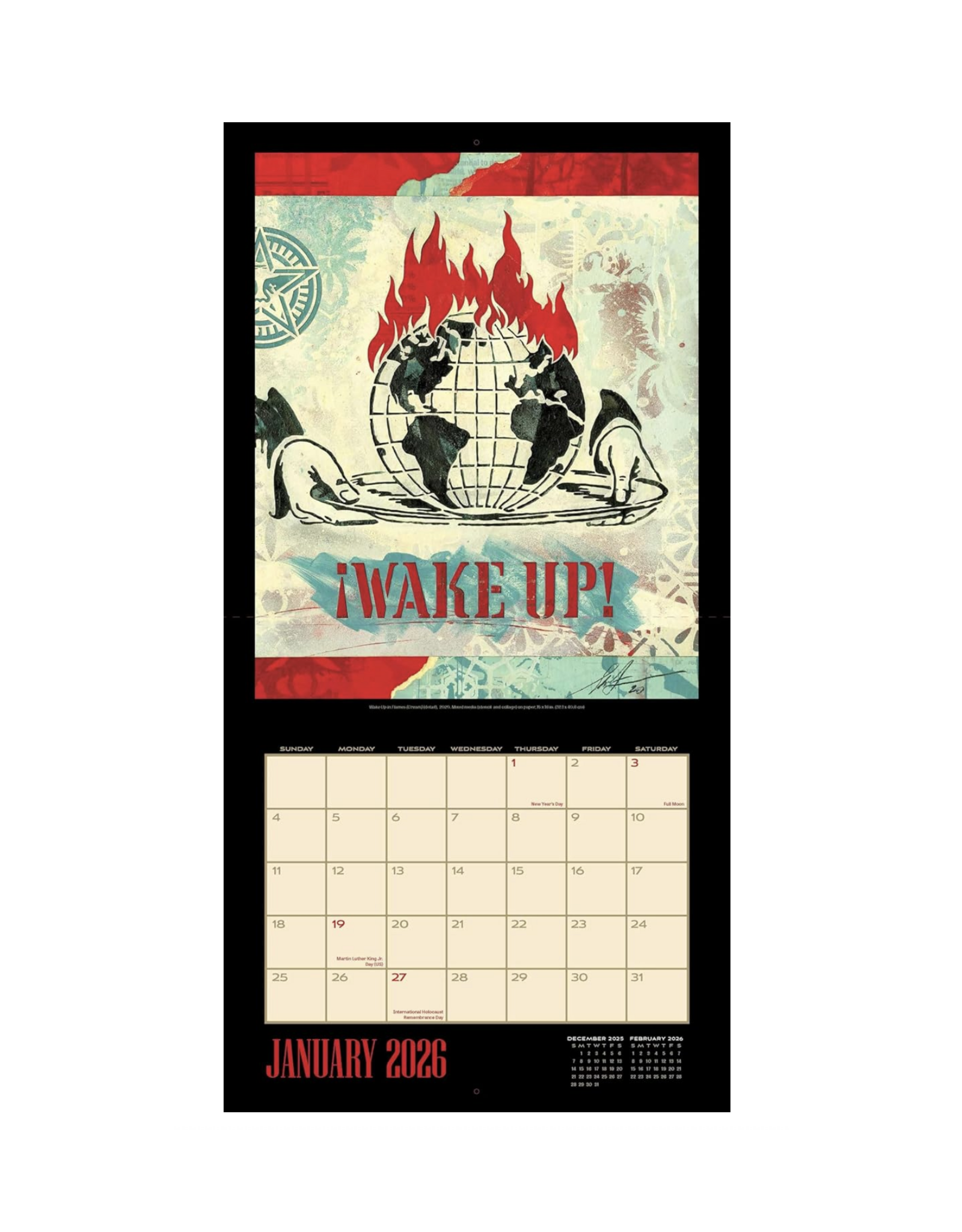 Shepard Fairey Wall Calendar 2026