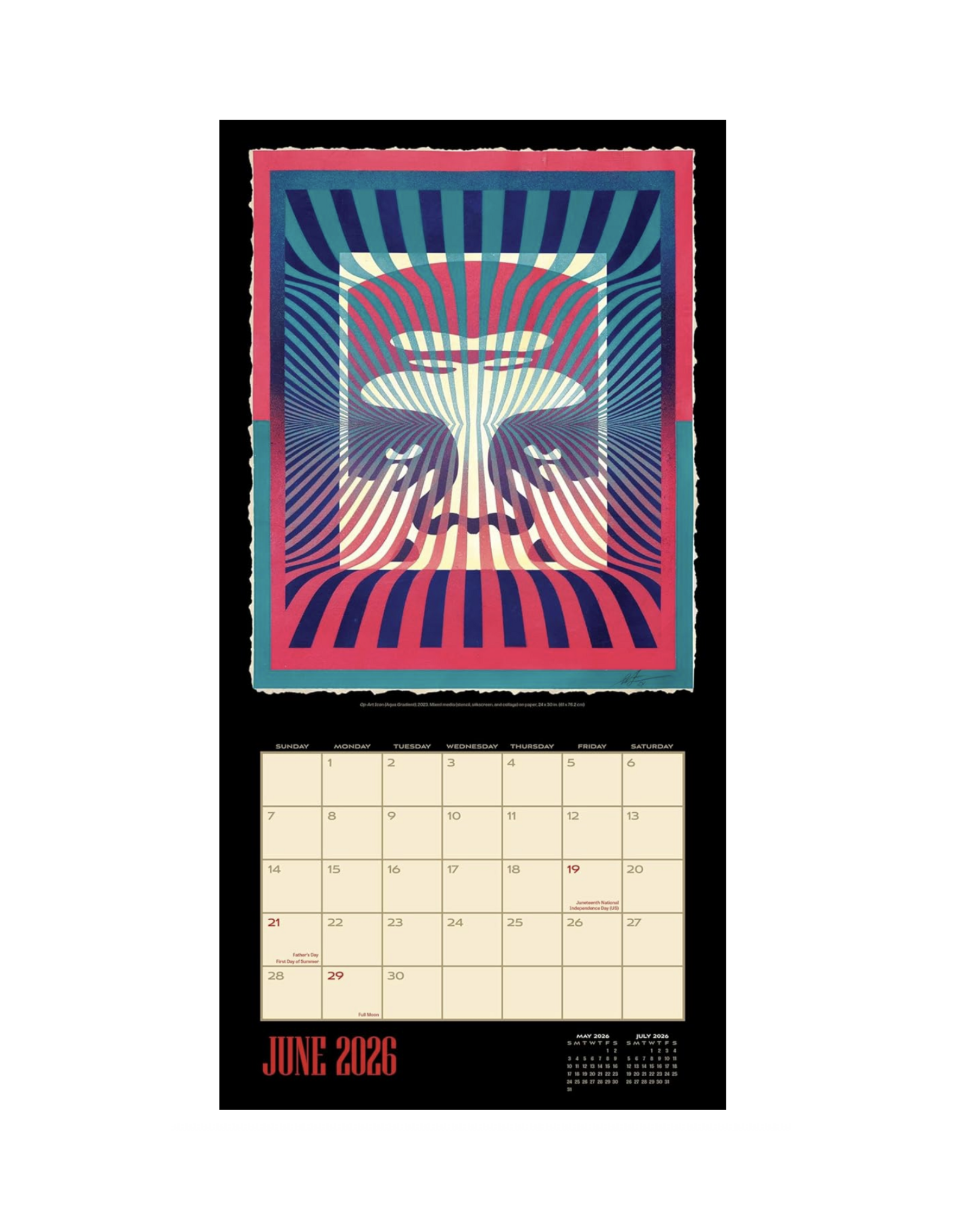 Shepard Fairey Wall Calendar 2026