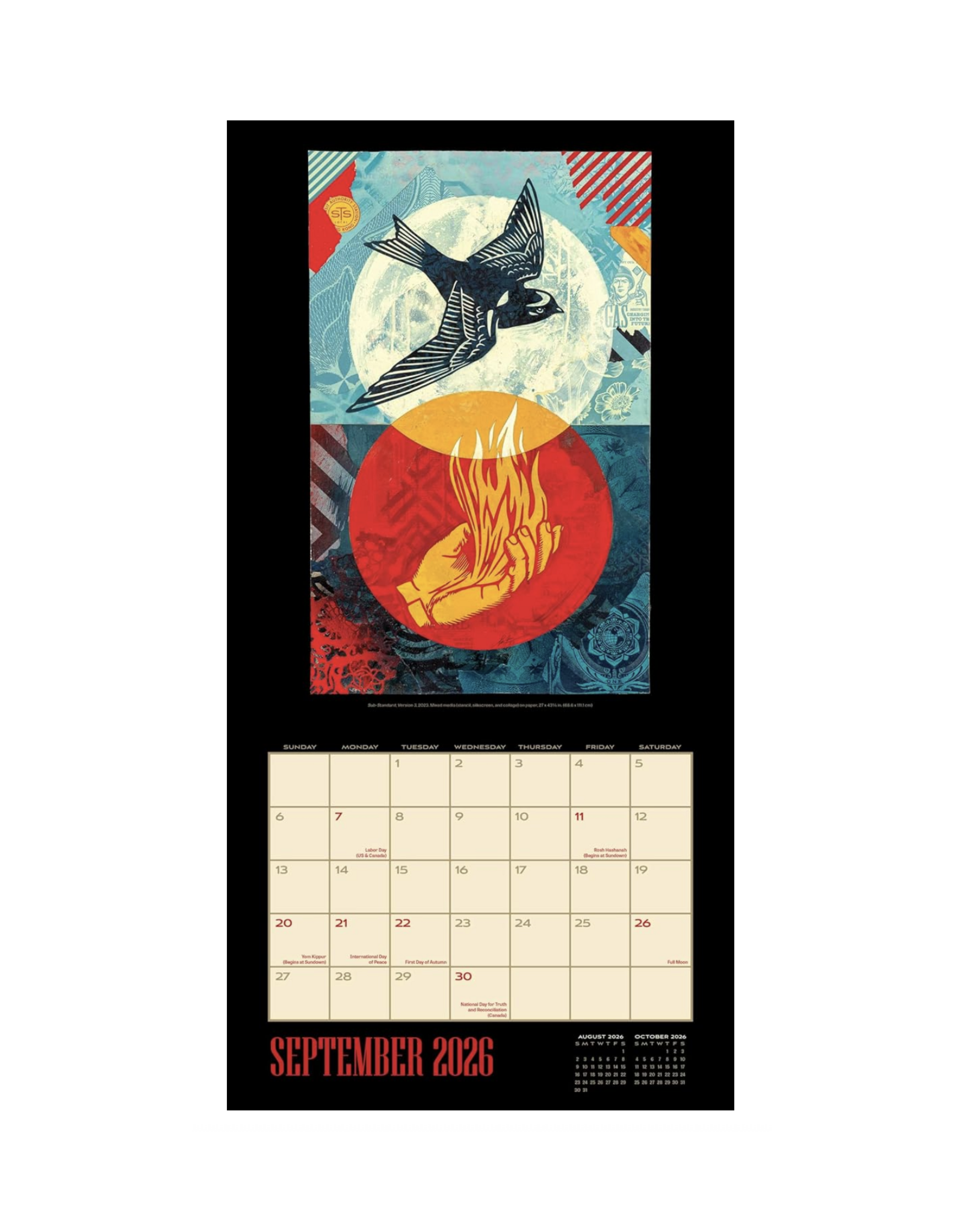 Shepard Fairey Wall Calendar 2026