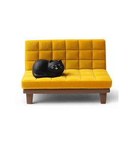 Cat on Yellow Couch Phone Stand