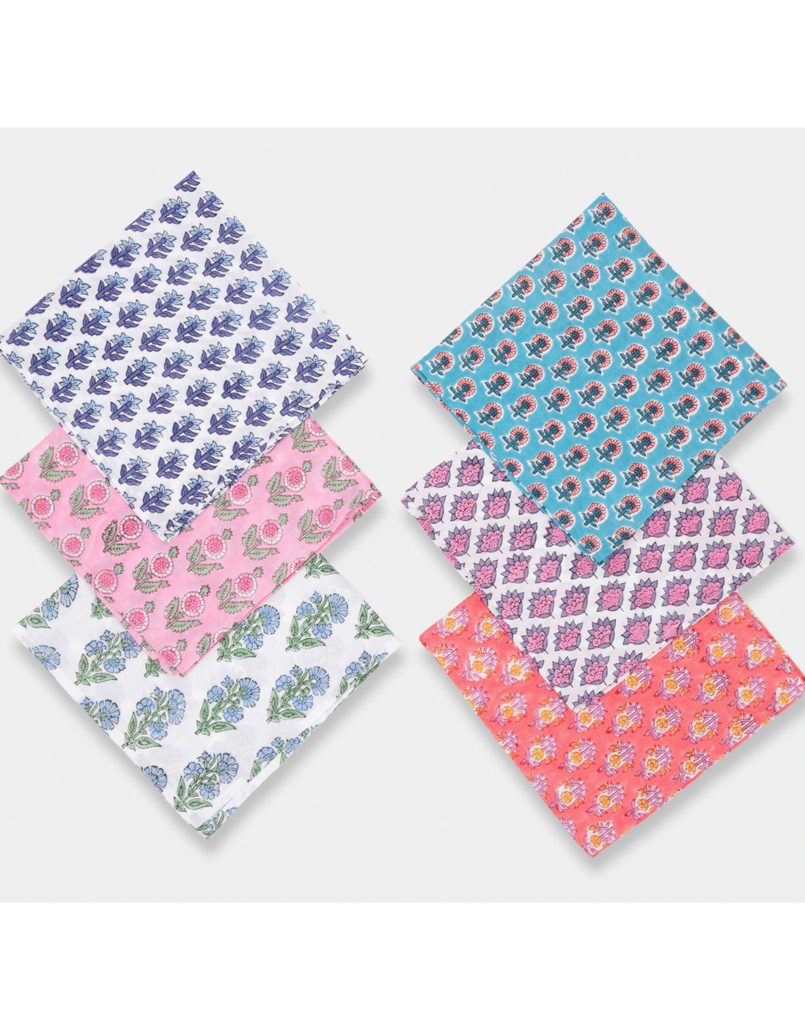 Jaipur Block Print Napkins - Set of 6