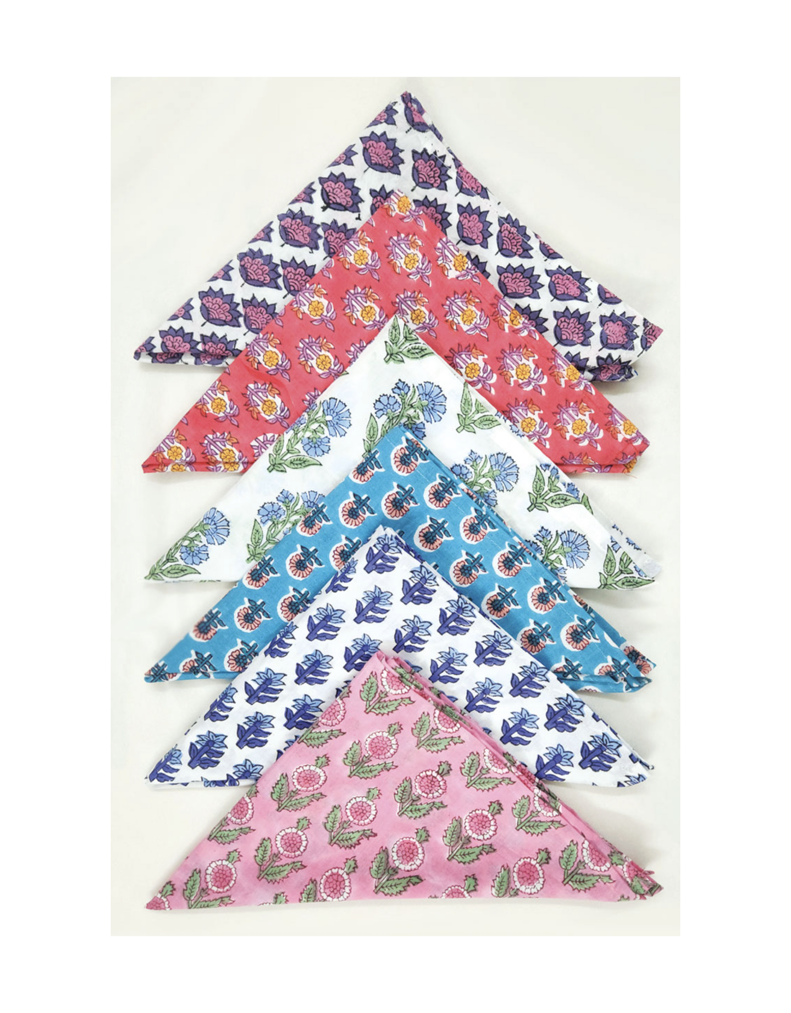 Jaipur Block Print Napkins - Set of 6