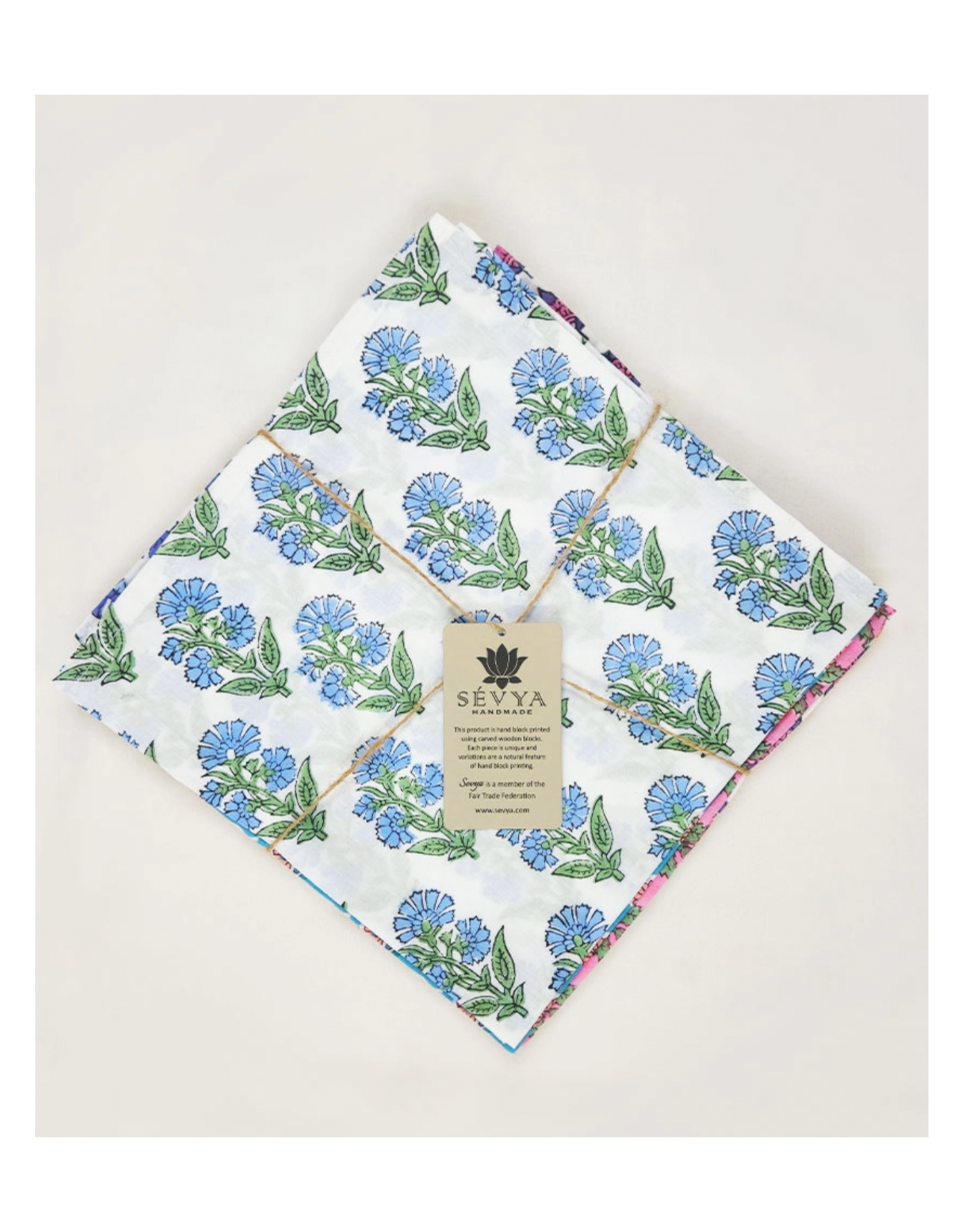 Jaipur Block Print Napkins - Set of 6