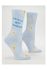 This Is My Best Behavior Women's Crew Socks