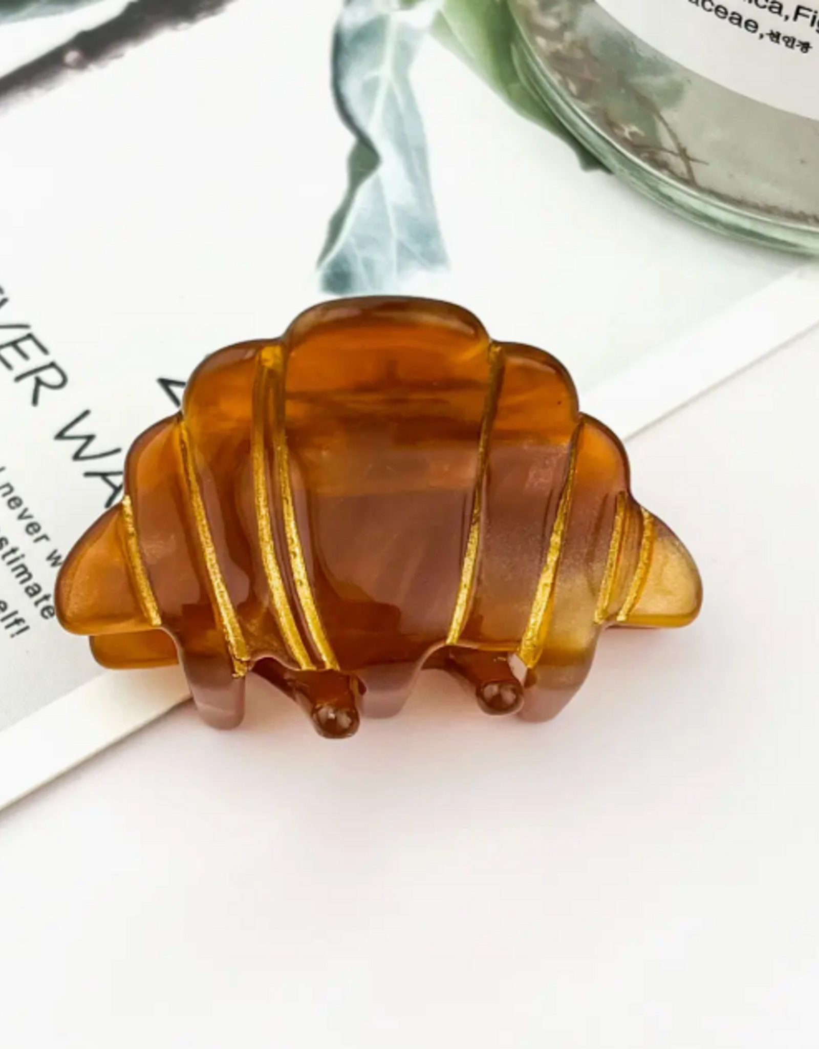 Mini Croissant Claw Clip