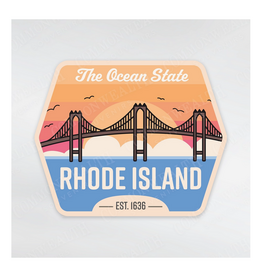 Rhode Island Bridge Badge Sticker