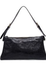 Eve Trapeze Shoulder Bag - Black