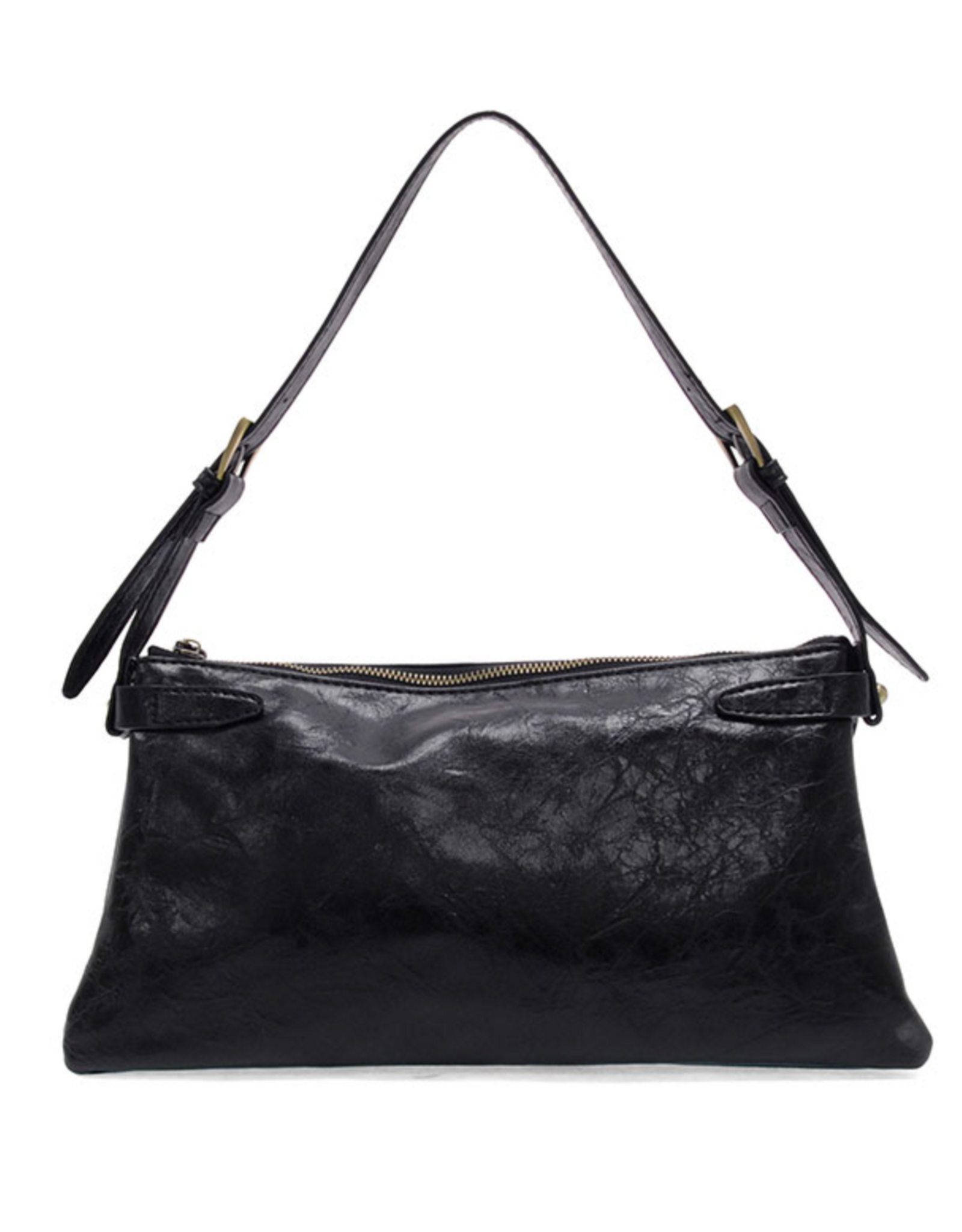 Eve Trapeze Shoulder Bag - Black