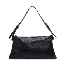 Eve Trapeze Shoulder Bag - Black