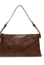 Eve Trapeze Shoulder Bag - Saddle