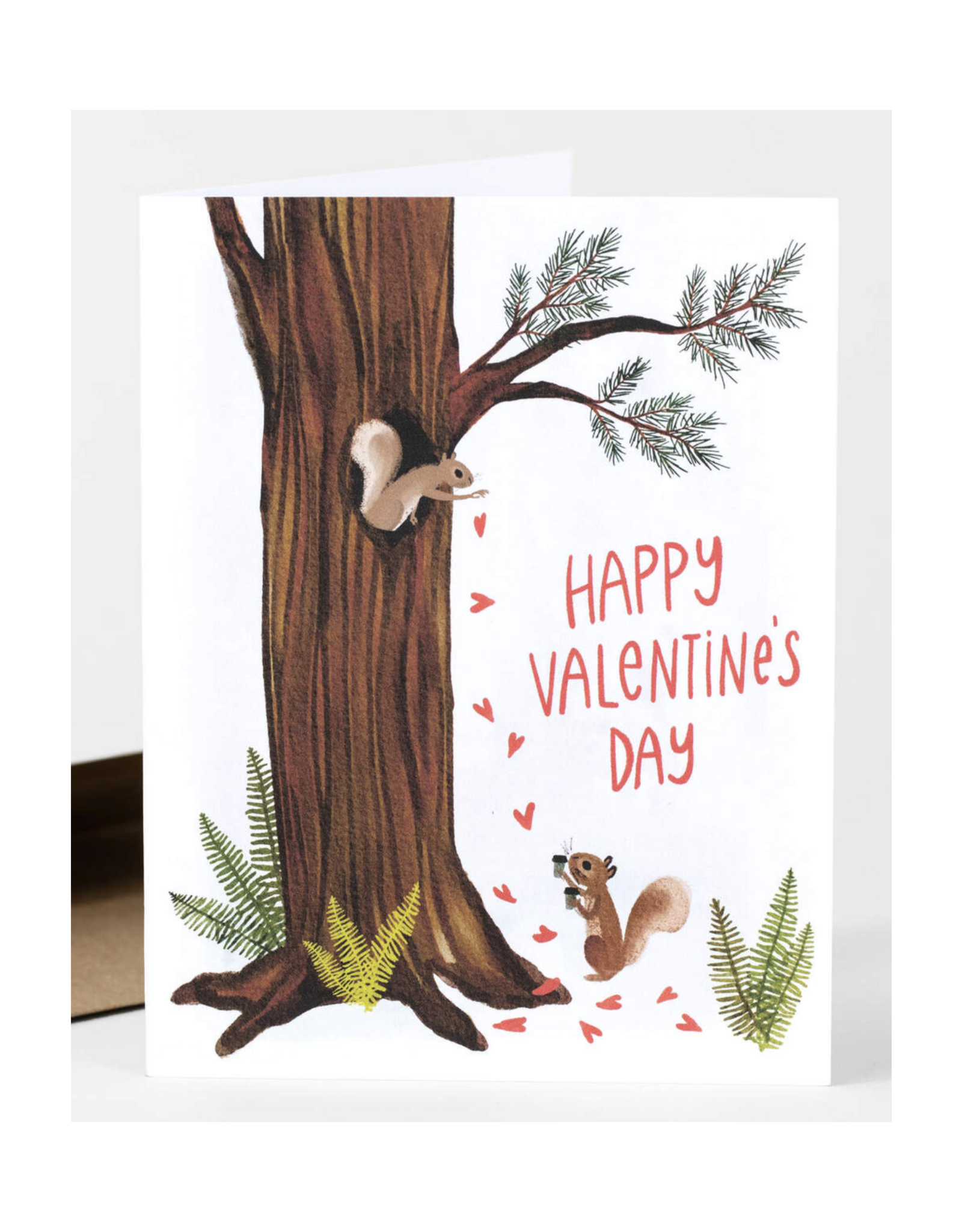Happy Valentine's Day Squirrels Greeting Card