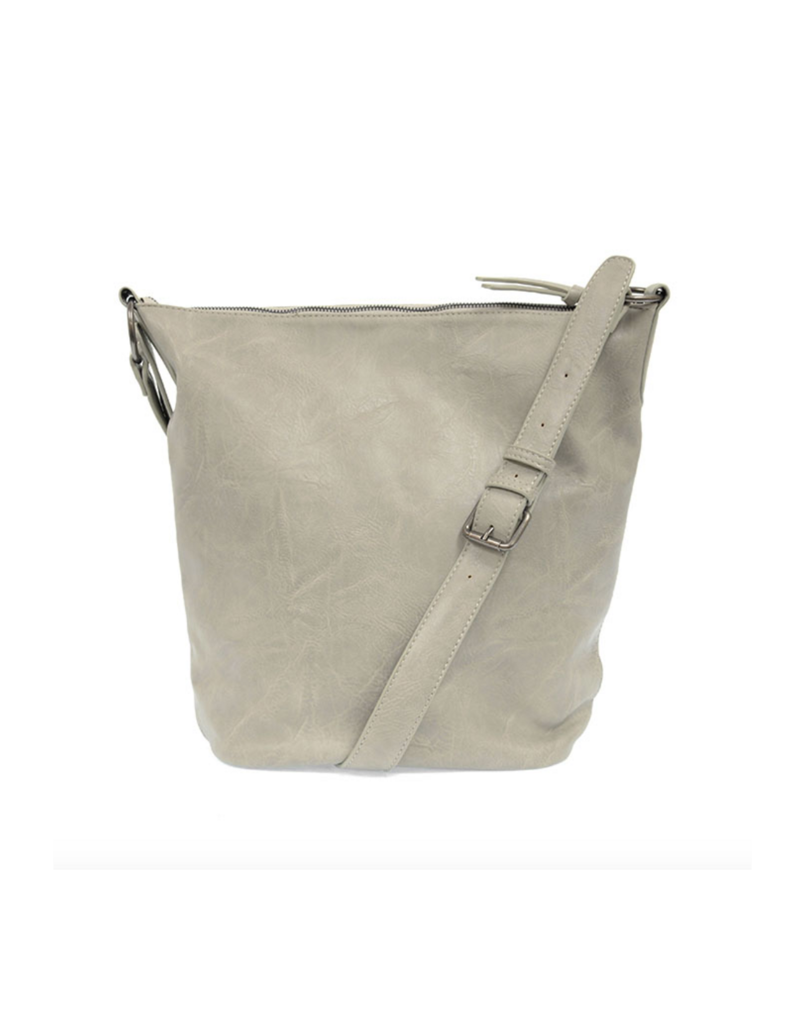 Nori Crossbody Bucket Bag - Soft Grey