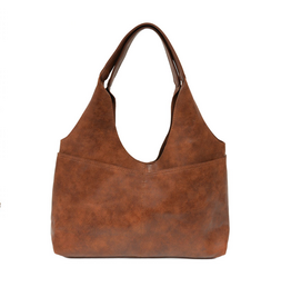 Val Four Pocket Hobo Bag - Saddle
