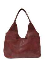Val Four Pocket Hobo Bag - Sangria