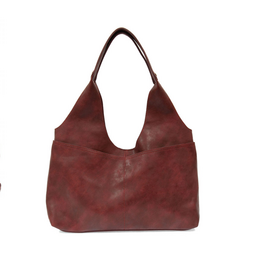 Val Four Pocket Hobo Bag - Sangria