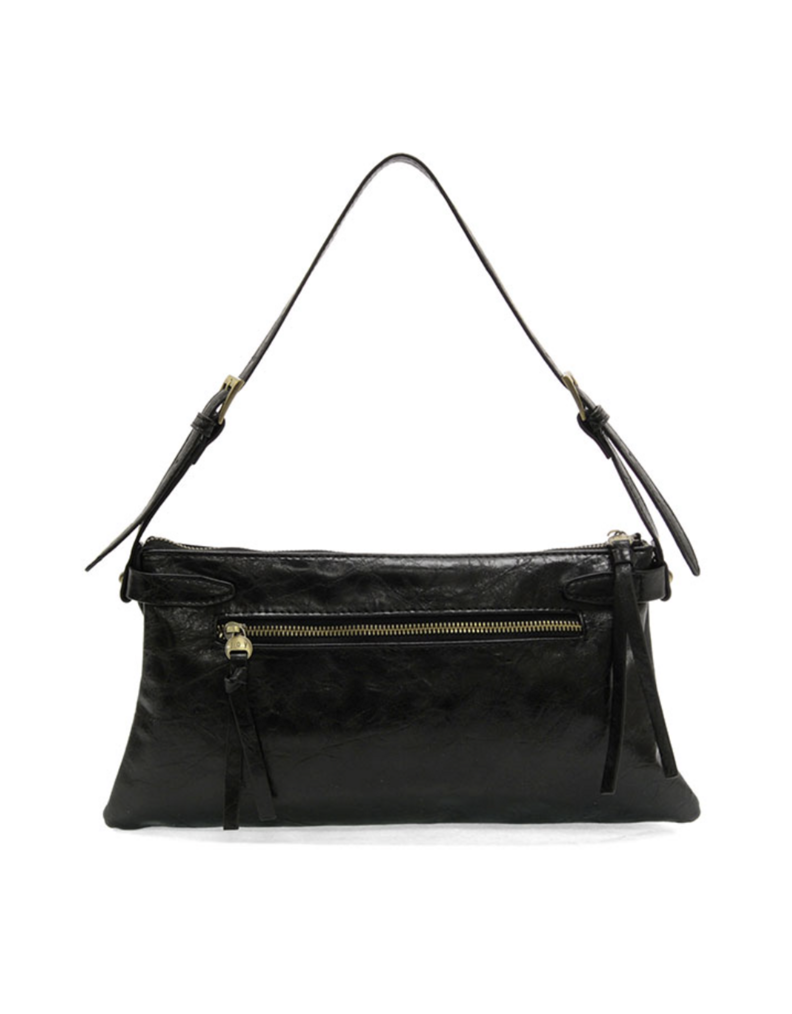 Eve Trapeze Shoulder Bag - Black