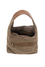 Elena Tweed Hobo Bag - Olive