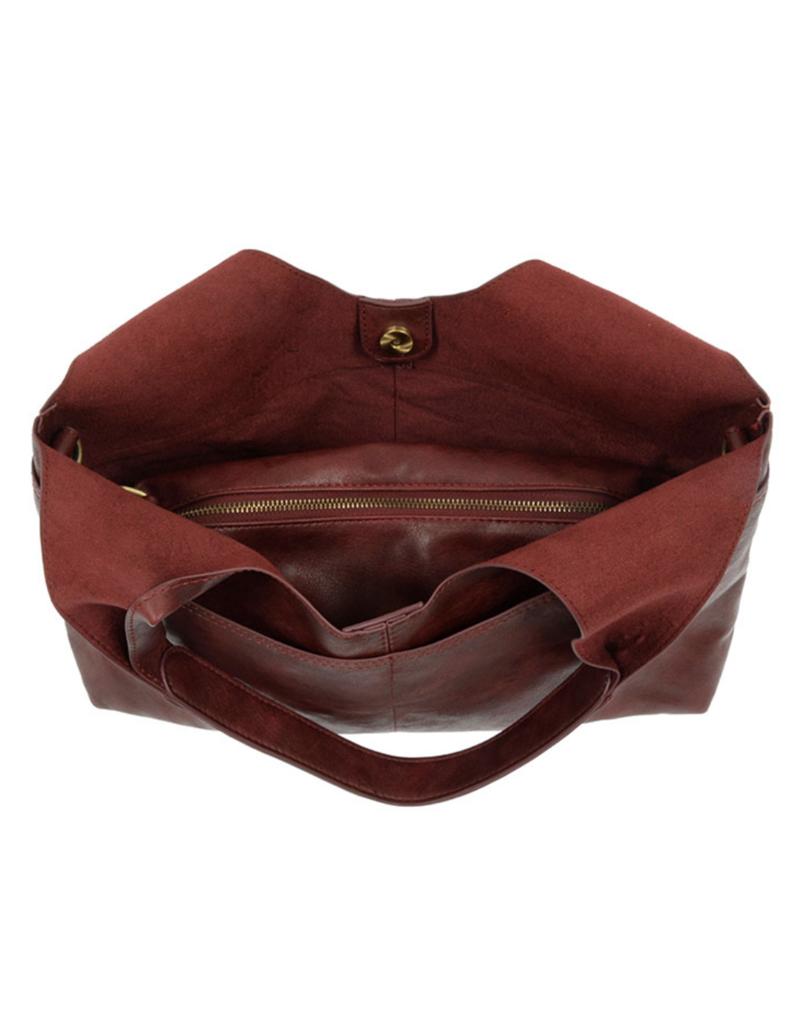 Val Four Pocket Hobo Bag - Sangria