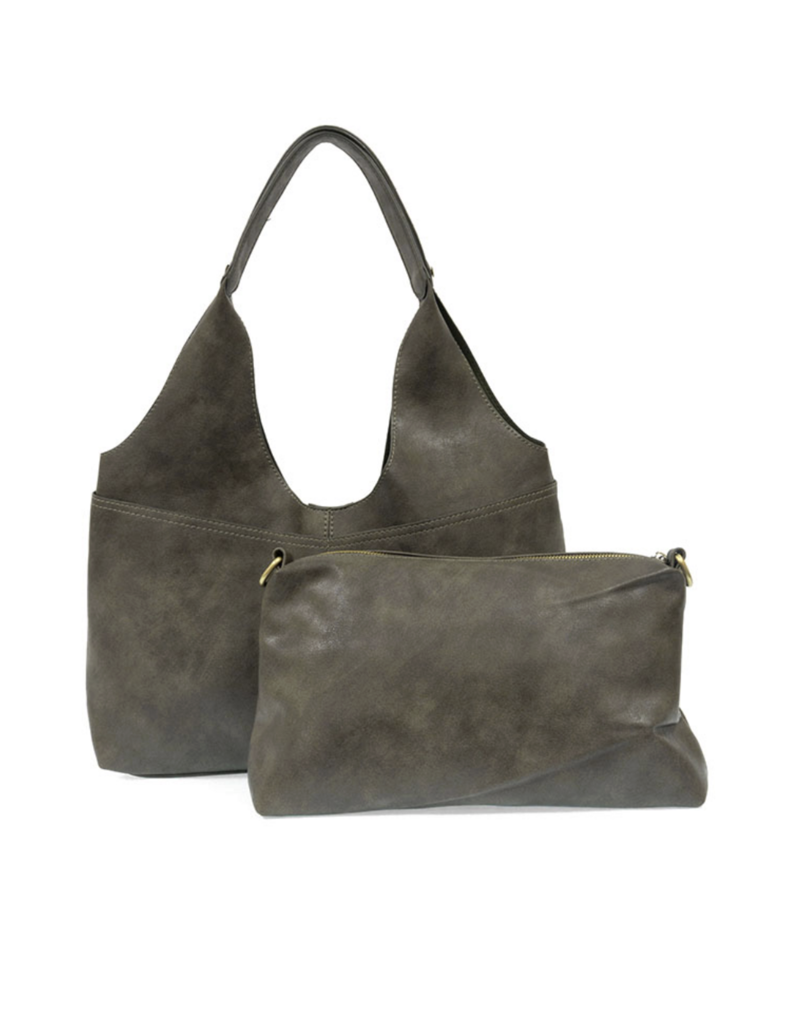 Val Four Pocket Hobo Bag - Khaki
