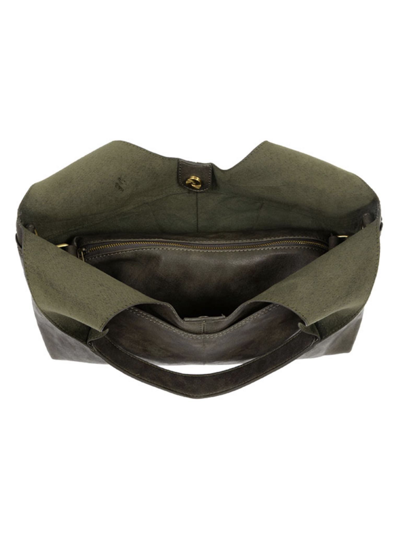 Val Four Pocket Hobo Bag - Khaki