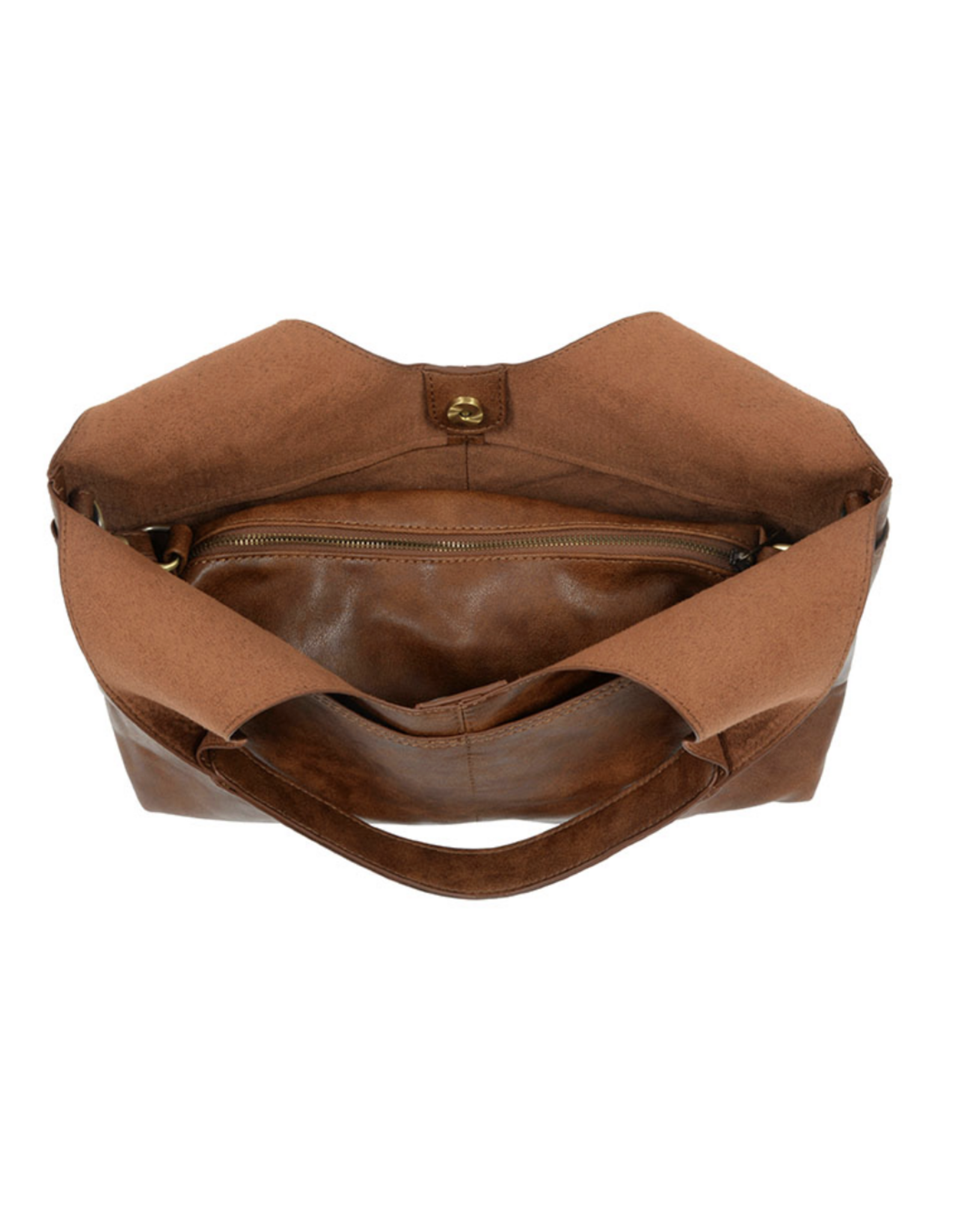 Val Four Pocket Hobo Bag - Saddle