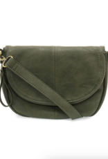Helene Small Saddle Crossbody Bag - Dark Basil