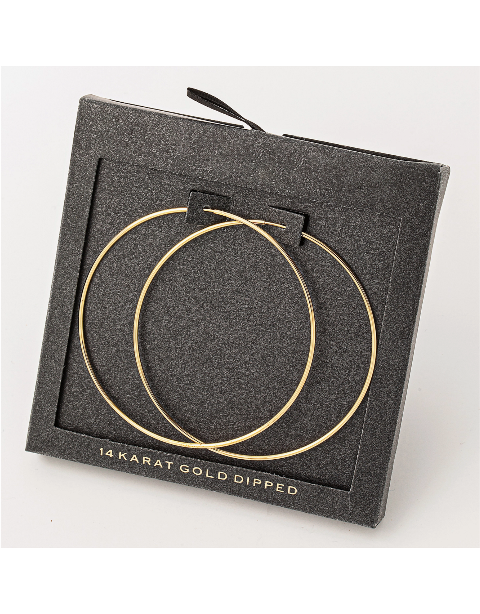 14k Gold Dipped Thin Hoop Earrings
