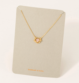 Intricate Opal Heart Pendant Necklace