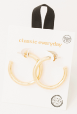 Thick Open Hoop Earrings
