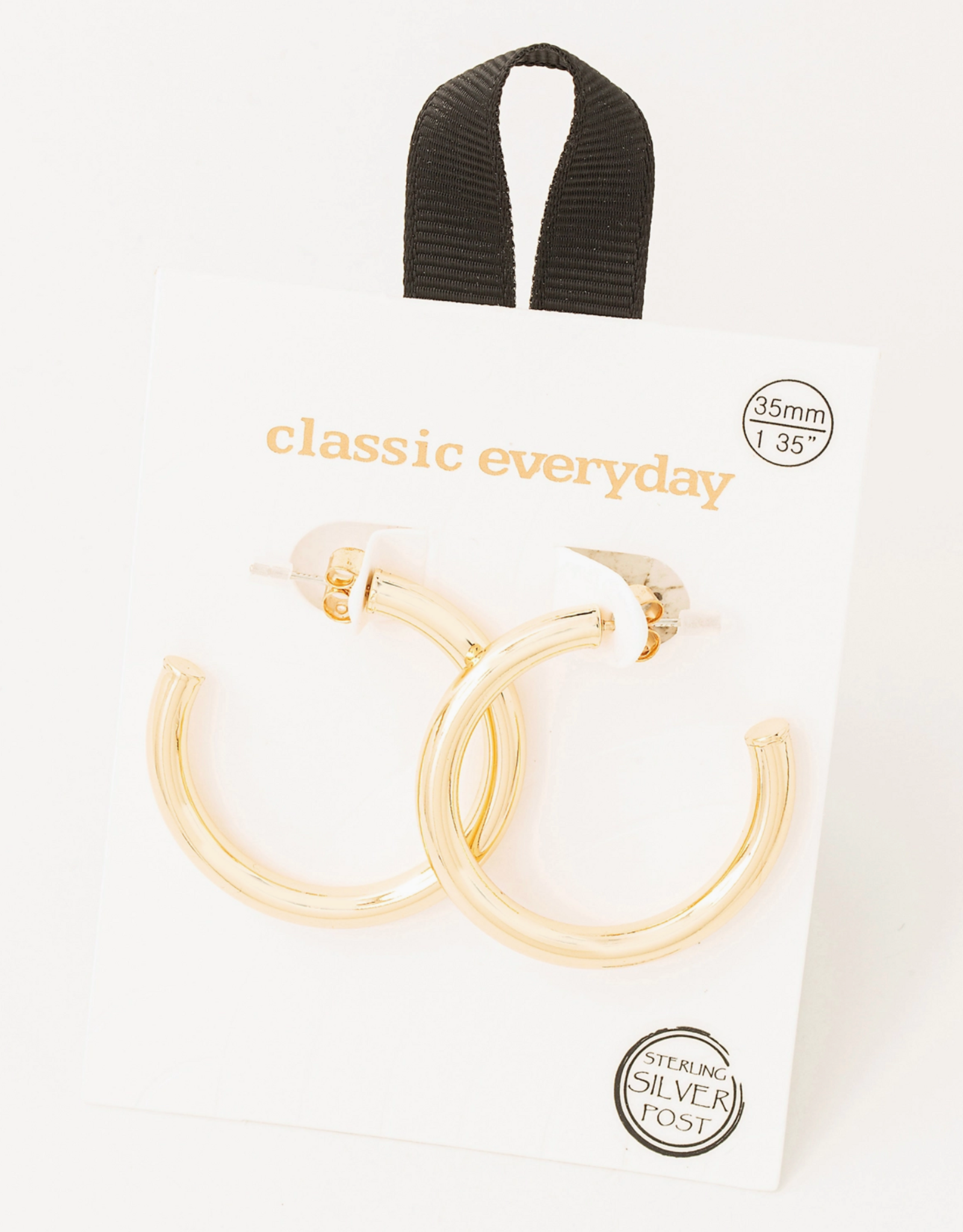 Thick Open Hoop Earrings