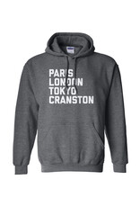 Paris, London, Tokyo, Cranston Hoodie (Heather Grey)
